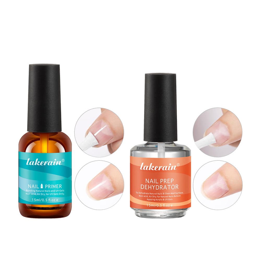 Cross-border Lakerain Gel Nail Polish Set Nail Dehydrator Nail Primer Base Coat No-Light Cure