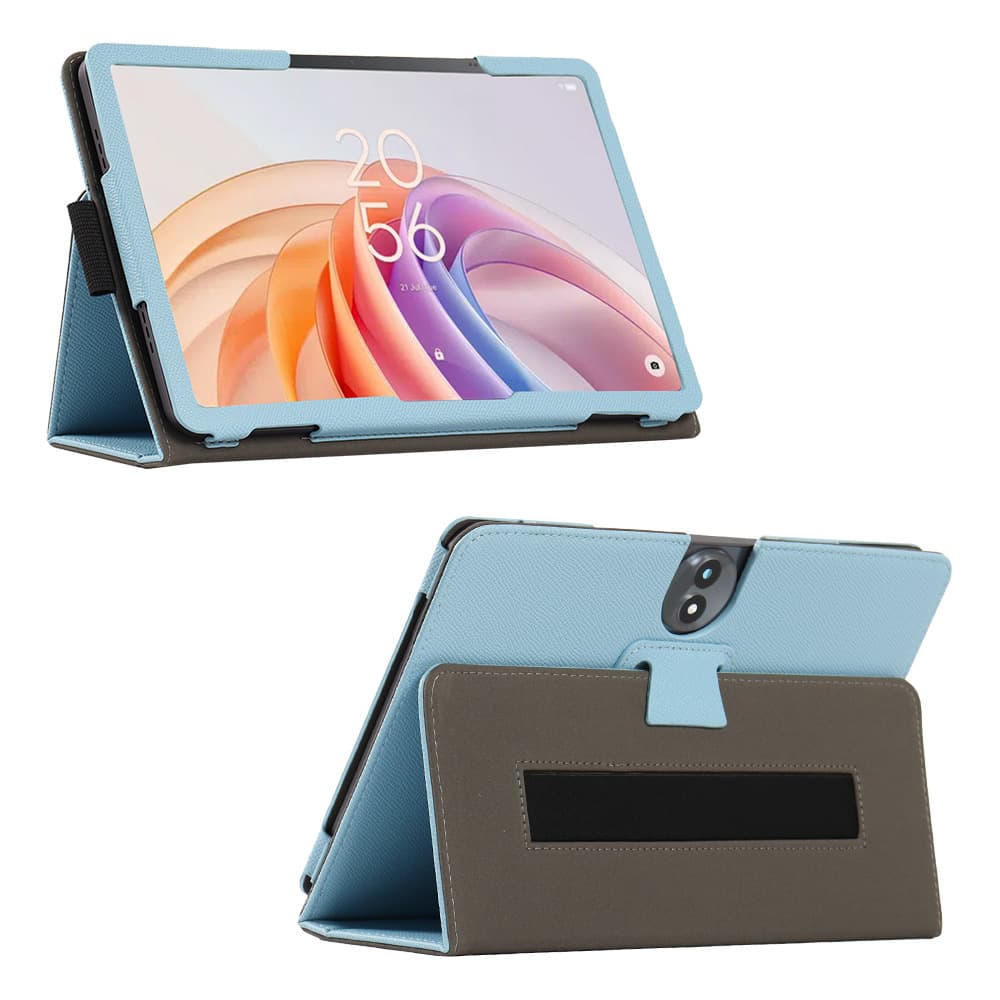 TCL Tab 11 Gen2 Protective Case 11-Inch FE Tablet PU Leather Handrest Computer Shell Handmade Creative Style Half Cover