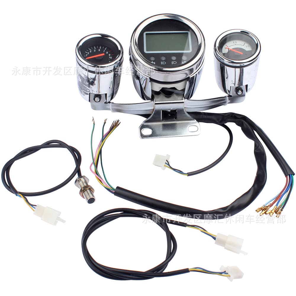 ATV Four-Wheel Beach Kart Parts 150-250CC LCD Gauge Display Odometer Gear Speedometer