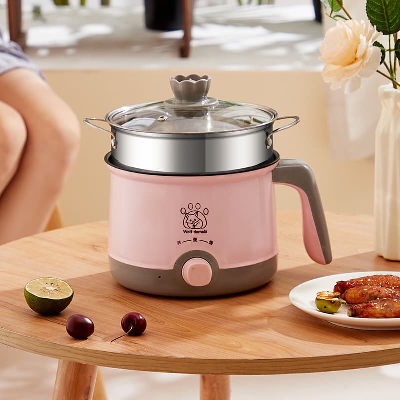 19LY New Product Multi-function Electric Cooking Pot Noodle Pot for Student Dormitories (Available in US, EU, AU standards)