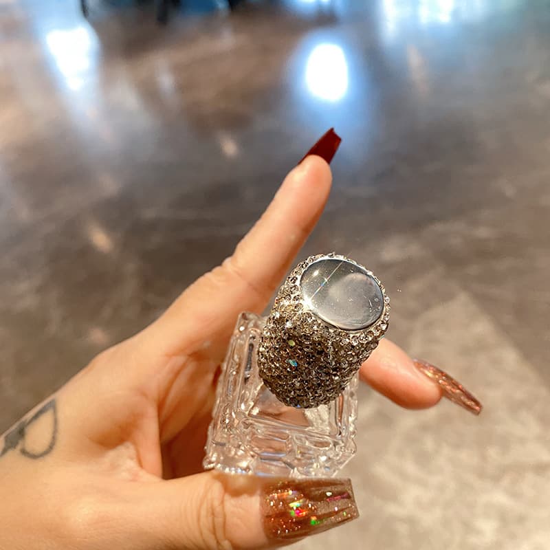 Rhinestone 10ml Perfume Spray Bottle Screw-Neck Perfume Atomizer Water Cube Perfume Sample Bottle Perfume Refillable Bottle