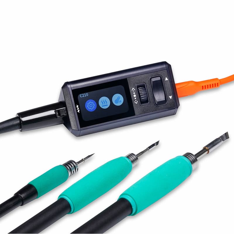TS1M multifunctional mini soldering station PD+DC dual-mode power supply 200W compatible with C115/C210/C245 and can measure temperature