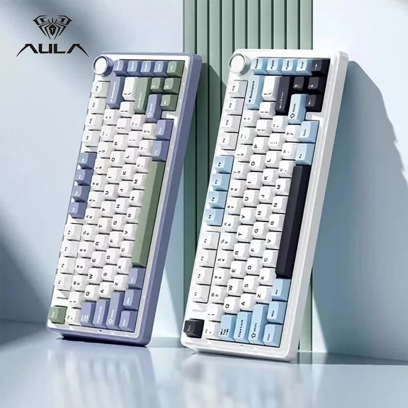 AULA/Wolf Spider F75 Custom Mechanical Keyboard Gasket Structure Hot-Swappable Wireless Tri-Mode Bluetooth Keyboard