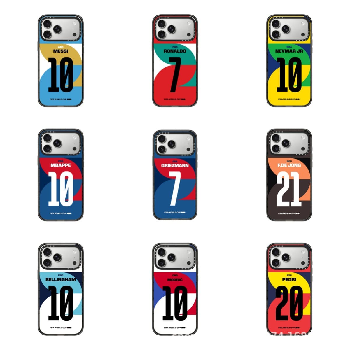 2026 FIFA World Cup Players Apple 17Promax for 16Pro Phone Case Messi Ronaldo