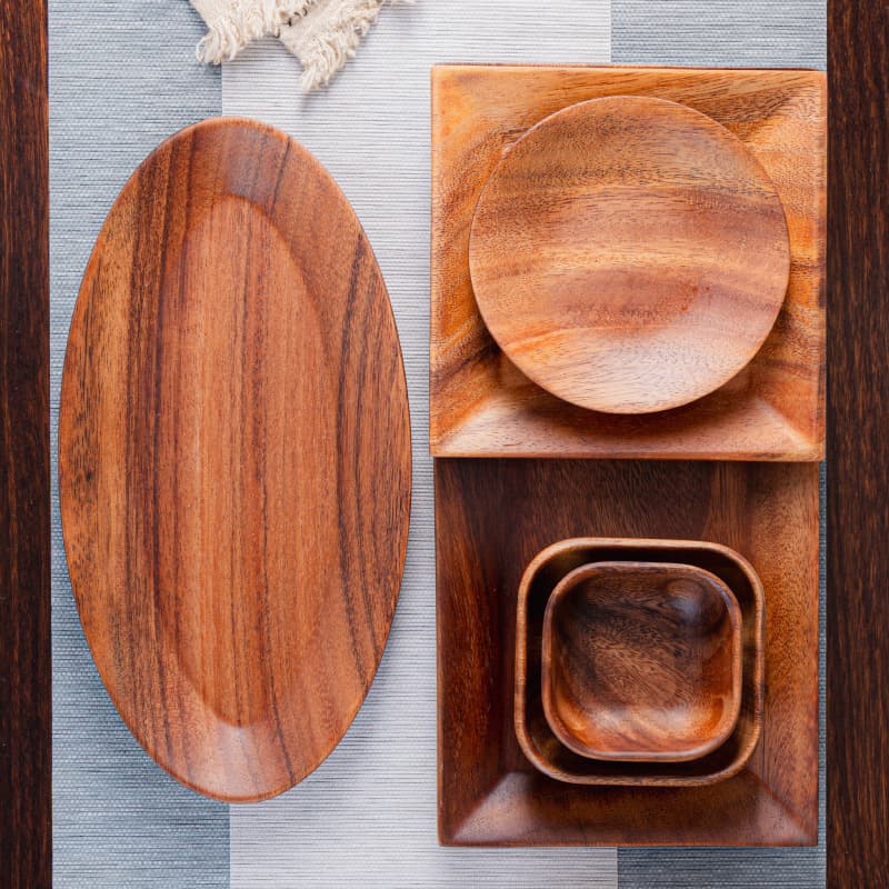 2025 new South American walnut fruit plate snack salad dip bowl with feet bevel plate household wooden tray