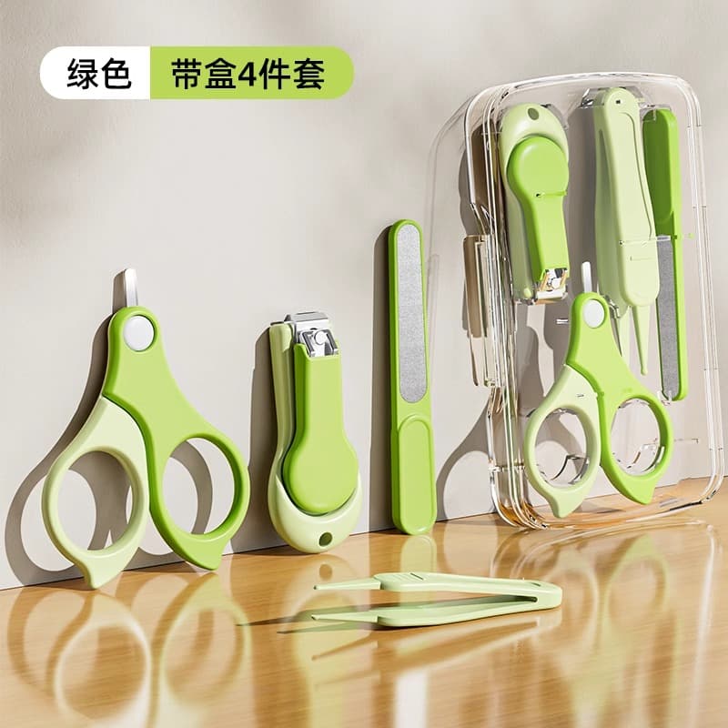 Portable Baby Nail Clipper Set for Newborns, Anti-Pinch Baby Nail File and Trimmer, Infant Care Kit