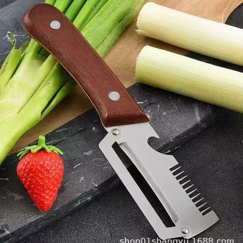 Multifunctional peeling knife, stainless steel peeler, kitchen special fruit tool, lettuce peeling knife, melon peeling knife, sugar cane knife