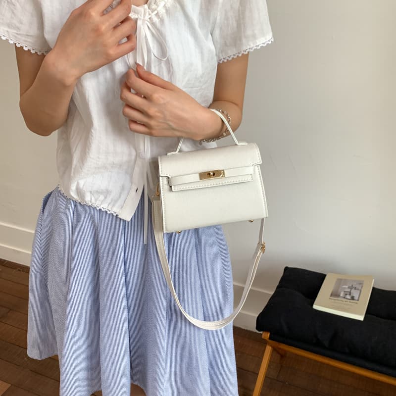 Foreign Trade 2025 Summer New Trendy Fashion Versatile Commuter Stylish Single Shoulder Bag Crossbody Kelly Bag Light Luxury Luggage