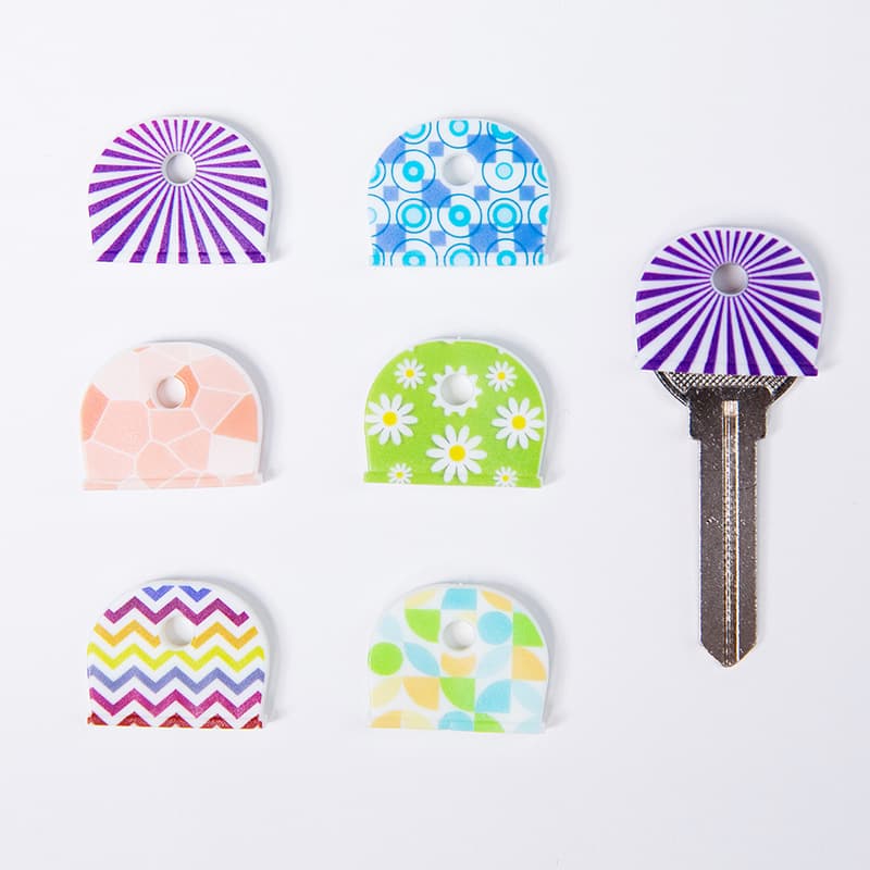 Printed Pattern Key Cover Key Identification Cover / Silicone Key Cover / Colorful Key Cover / Key Cover / Key Identification