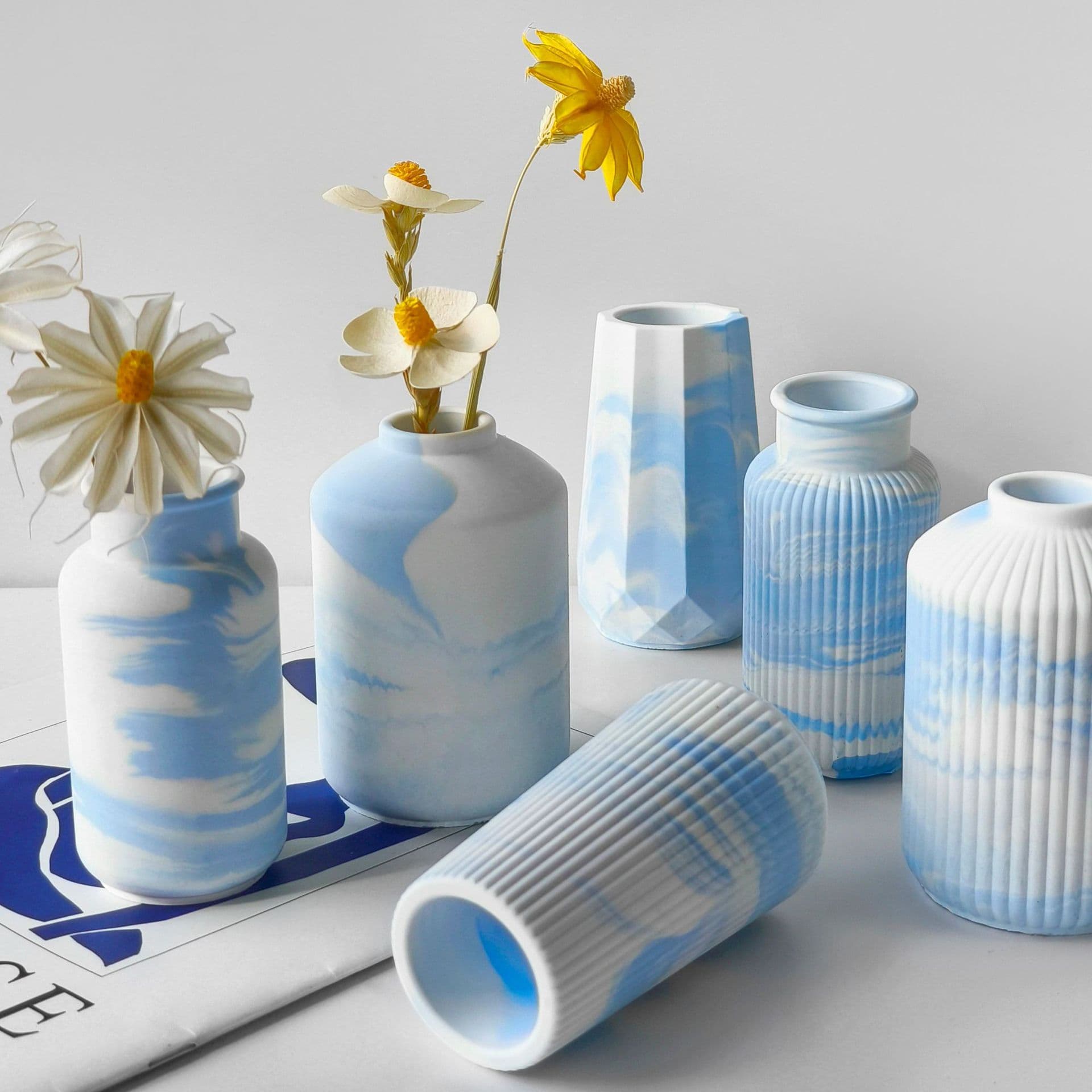 Jingmeihui Vase Decoration Silicone Mold DIY Plaster Vase Handmade Crystal Resin Flower Pot Insert Tool Mold