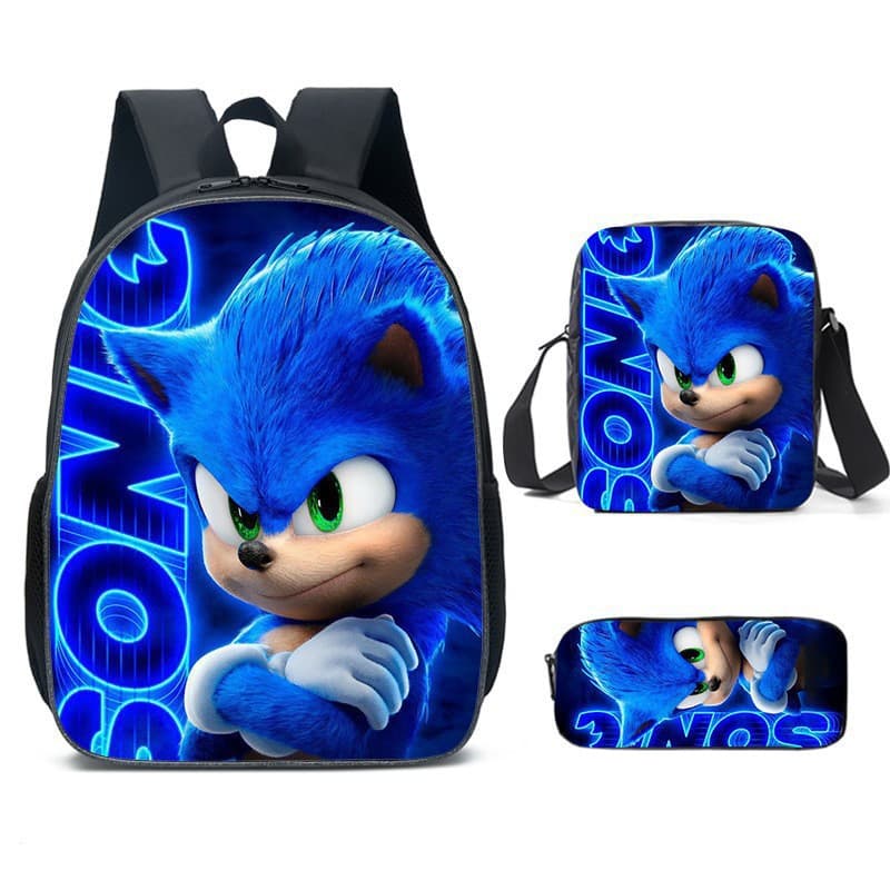 Sonic Cartoon Elementary School Student Backpack Children's Cartoon Backpack