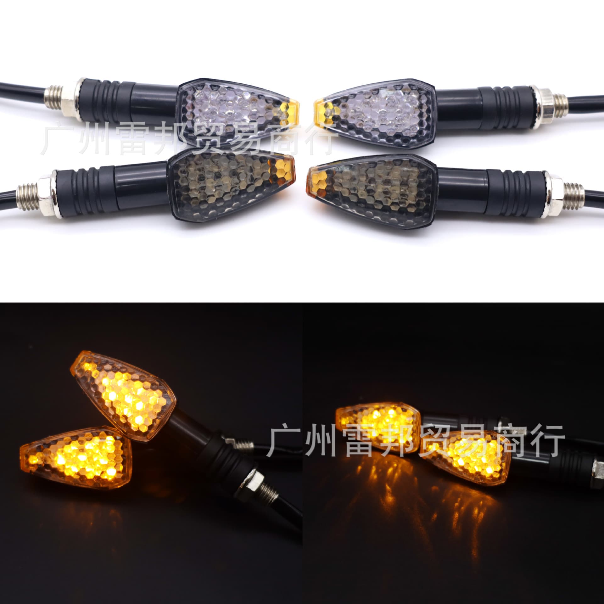 Cross-border modified turn signal bulb direction light LED long handle Little Red Riding Hood waterproof 12V electric vehicle motorcycle