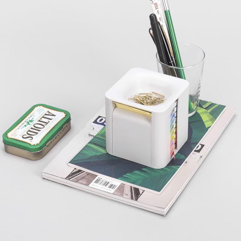 Creative Office Sticky Note Box - Minimalist Fashion Four Types of Adhesive Note Paper Marker 3D Roll Sticky Notes