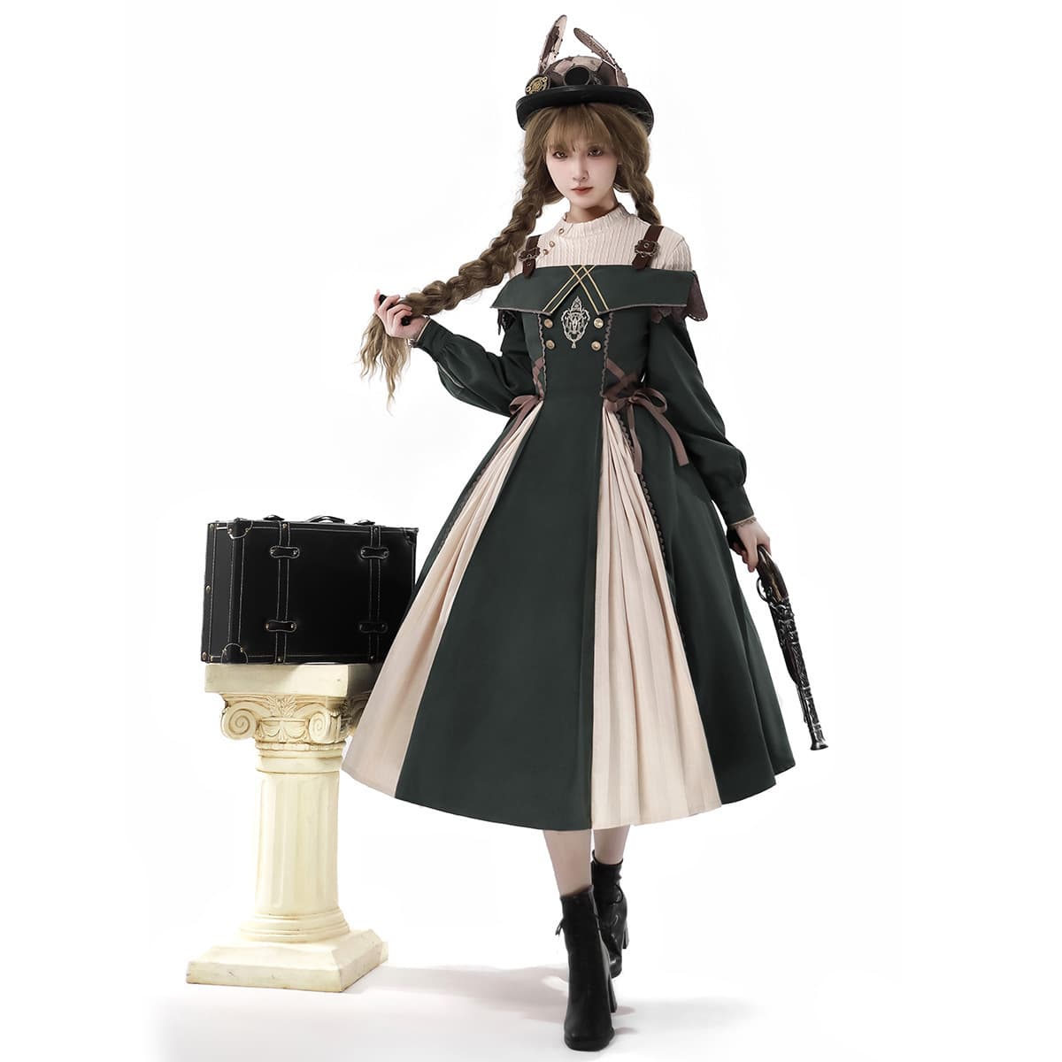 Xiong Doujiang Original Travel Song Lolita Girl Lolita Base Layer Dress Daily Cute Set 6968