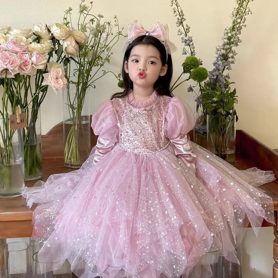 Princess dress for girls birthday princess gauze dress autumn dress dress children birthday dress
