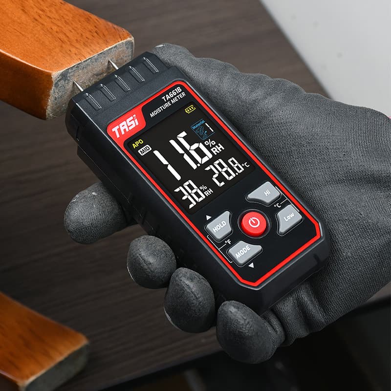 TASI Wood Moisture Meter TA661A Rapid Moisture Content Tester and Humidity Detector