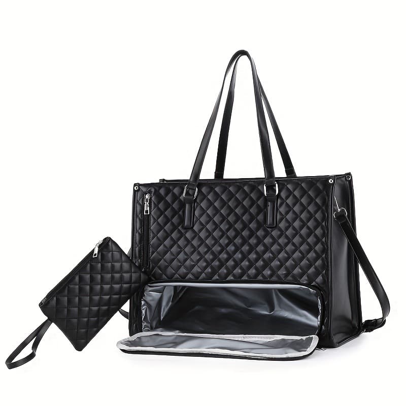 Cross-border new product spot insulated lunch box women's cross-body computer bag large-capacity shoulder bag compartment waterproof combination bag