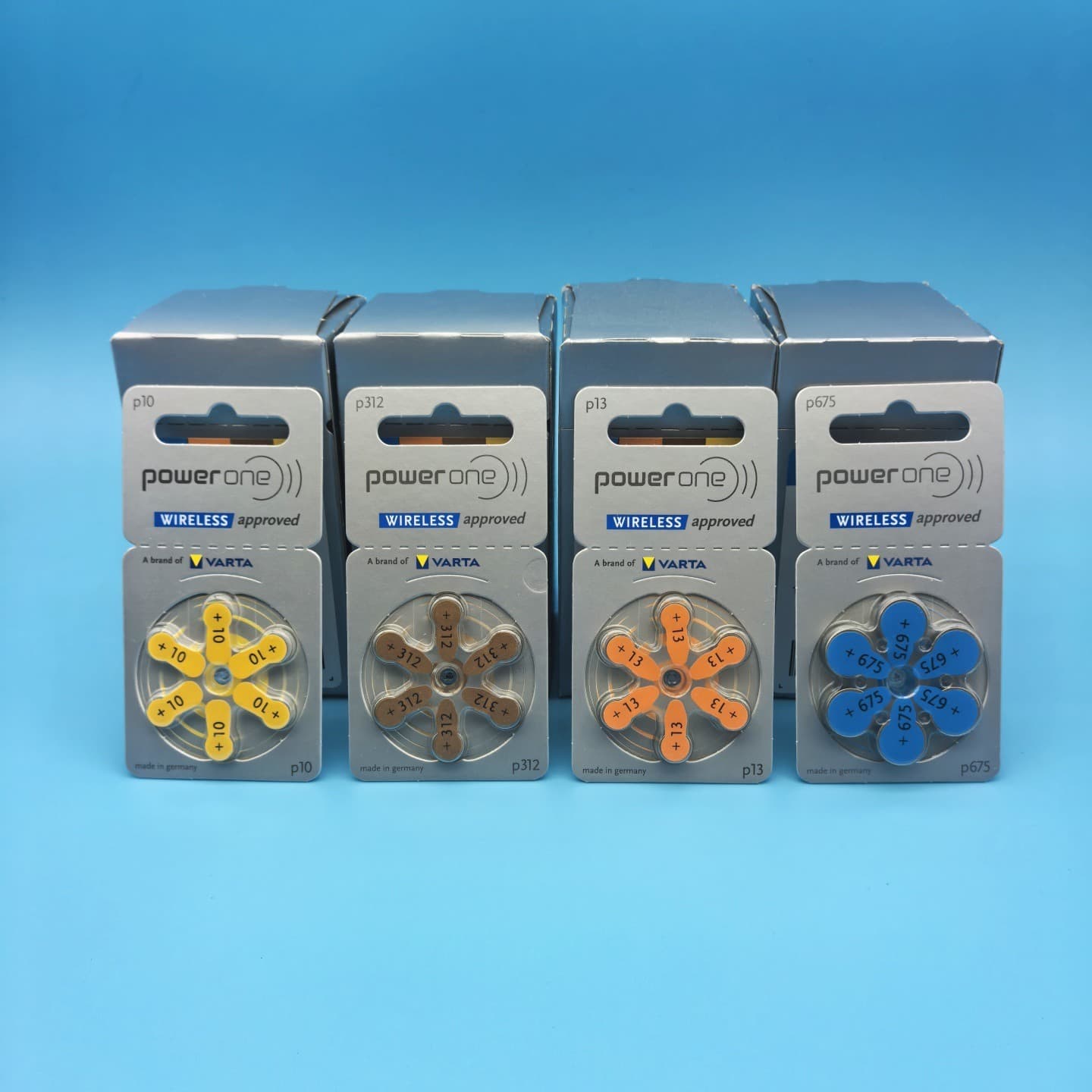 POWERONE Germany Hearing Aid Batteries 1.45V Button P13 A13 P312 P10 P675 Original Imported One Card