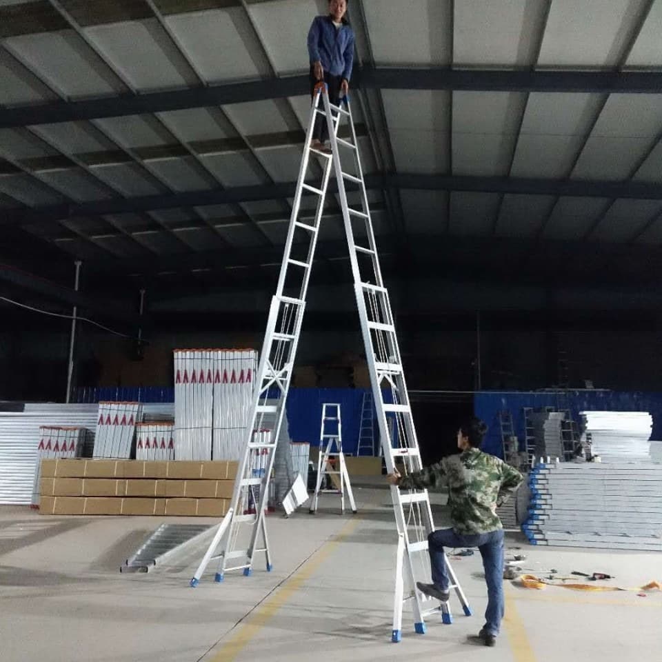 Multi-functional Lifting A-Frame Ladder