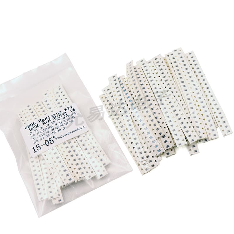 Resistor Component Kit Sample Pack 0805 SMD Resistor Kit 33 Types 20 Each Total 660 Pcs 1% Tolerance