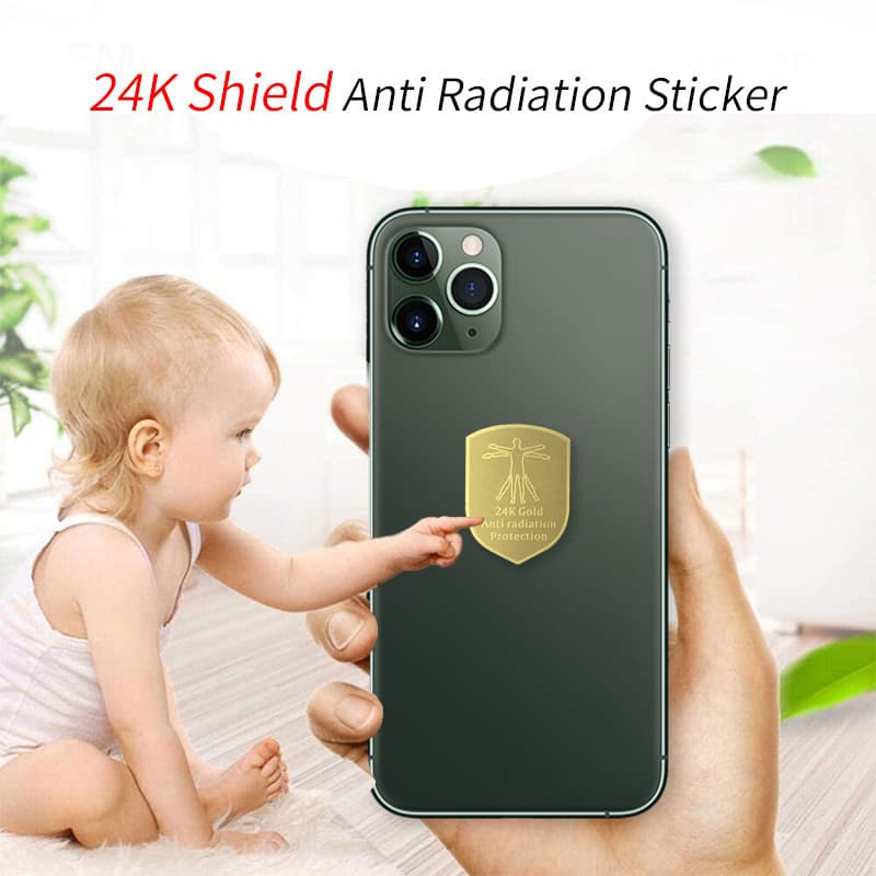Amazon New 5G 24k Shield-Shaped Dual Phone Shield/Terahertz Energy Anti-Radiation Phone Sticker