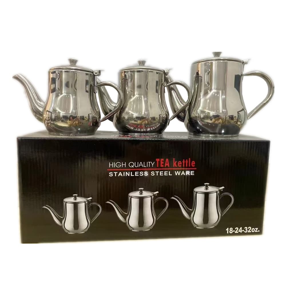 Stainless Steel Oil Bottle Set, Multi-Purpose Dispenser, Teapot Set