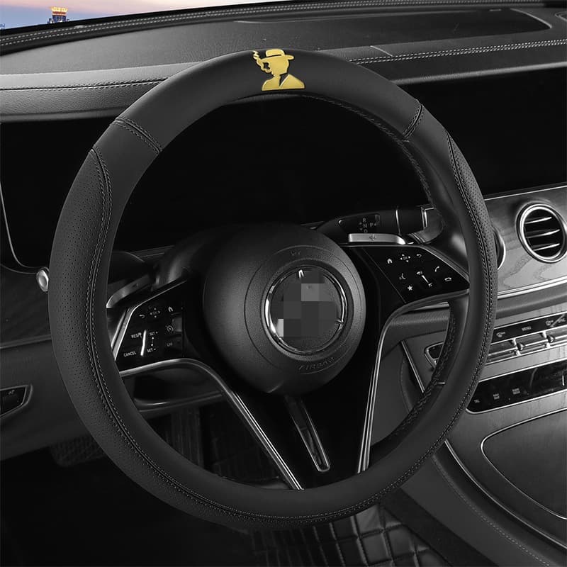 Car steering wheel cover leather protective cover for Honda ODYSSEY N-VAN N-BOX Freed