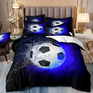Cross-border E-commerce One-Piece Drop Shipping Bedding 2-3 Piece Set Sports Football Series 3D Digital Printed Polyester