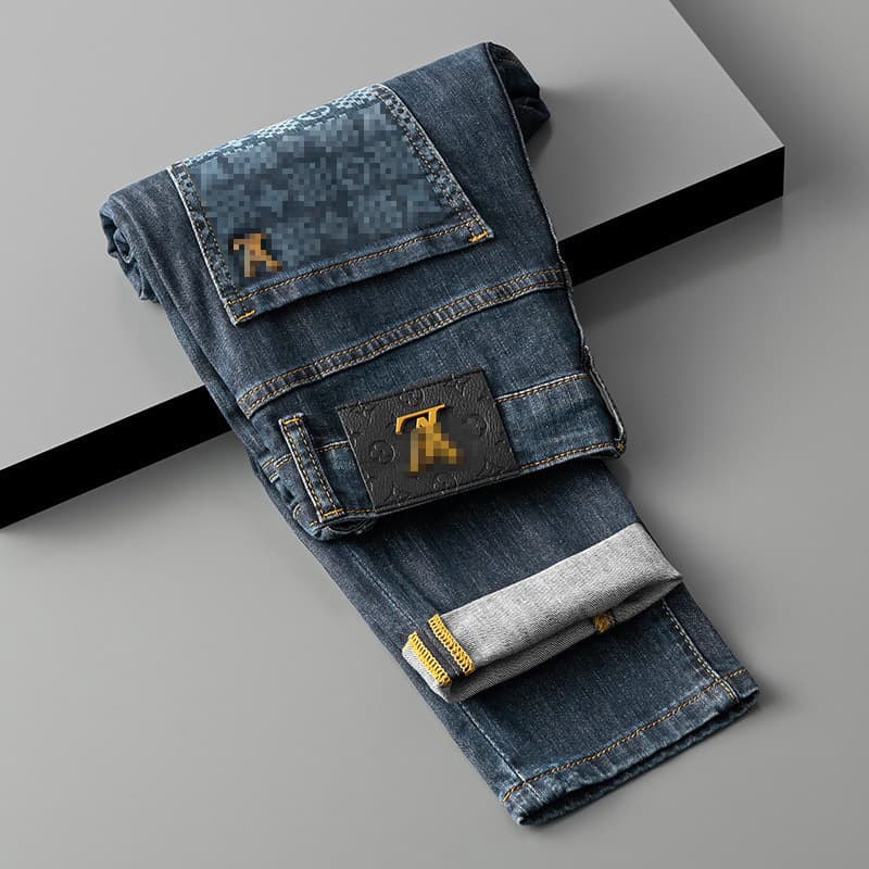 2026 new data model spring and summer soft and comfortable slim straight soft denim thin versatile jeans men's high-end