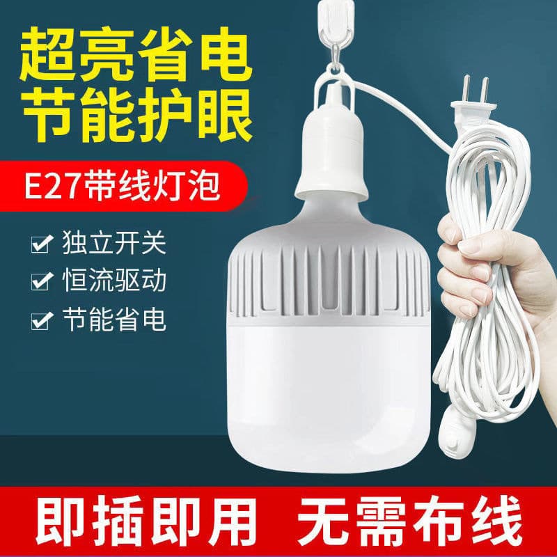 【Bai Bu】Premium Collection Screw-in Globe Bulb with Switch, Connects to C13
