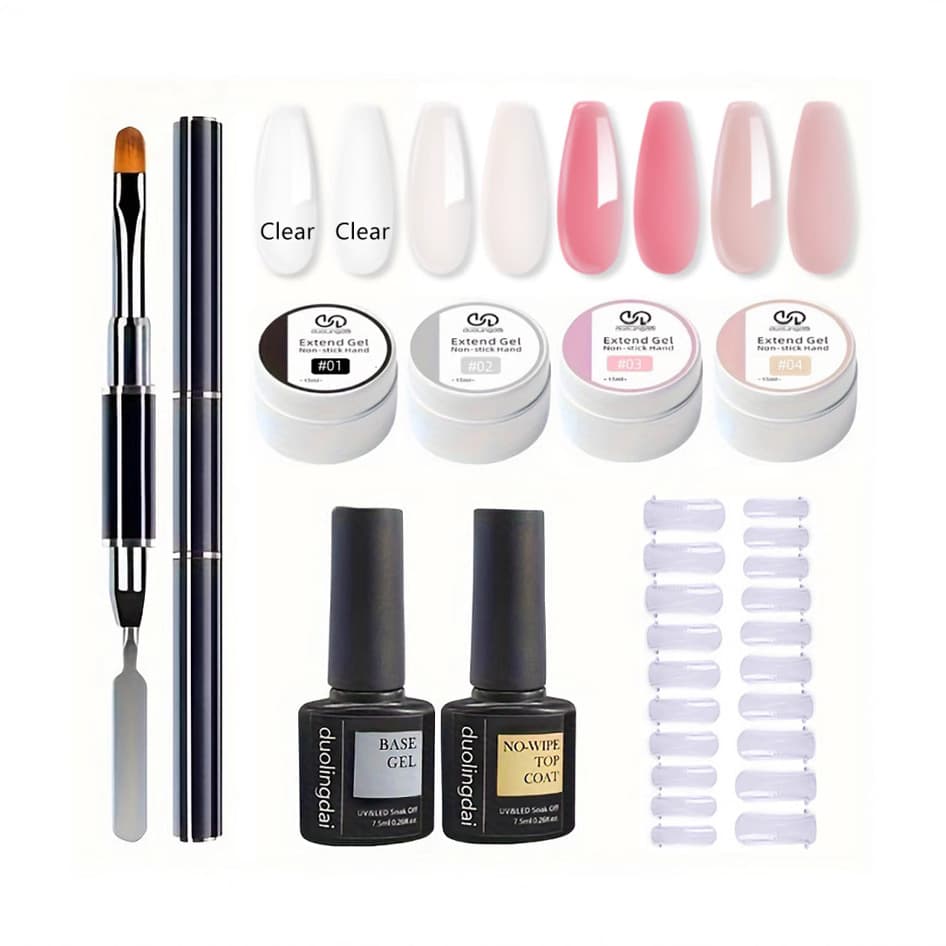Cross-border Nail Extension Gel, Non-Sticky Solid Pinch Gel, Carving Gel, Shaping Gel, Paperless Quick Extension Gel, In Stock