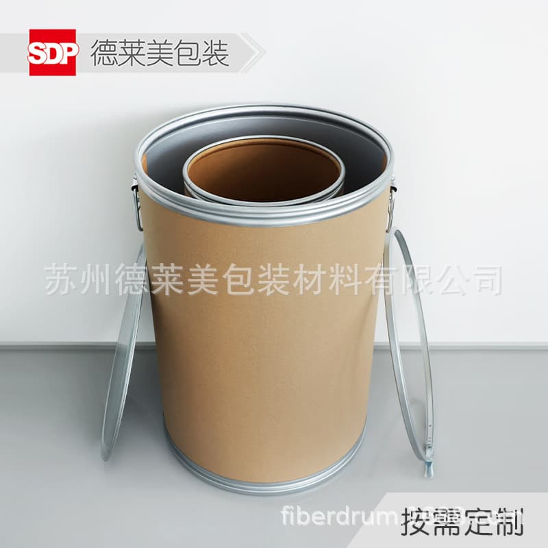 560*890mm Iron Lid Welding Wire Bucket, Durable for Pharmaceutical Chemical Automotive Wire Welding, Dual-Core Chemical Paperboard Bucket