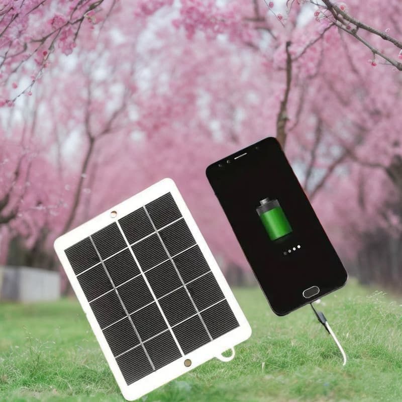 3W Monocrystalline Silicon Solar Power Panel Portable Outdoor Power Supply for Phone Monitoring Power Bank Travel Cross-border Photovoltaic