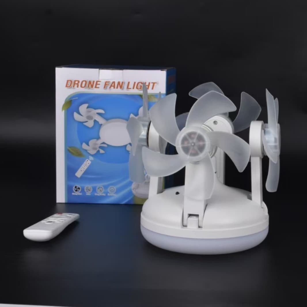 Drone fan light screw remote control drone ceiling lamp remote control three-color 3-head 4-head 5-head drone fan