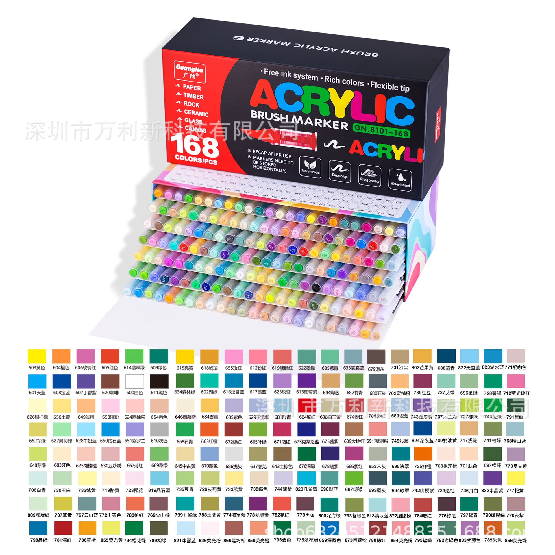 Cross-border Hot Sale Acrylic Paint Pens Direct Liquid Acrylic Markers No Press Student Drawing Graffiti