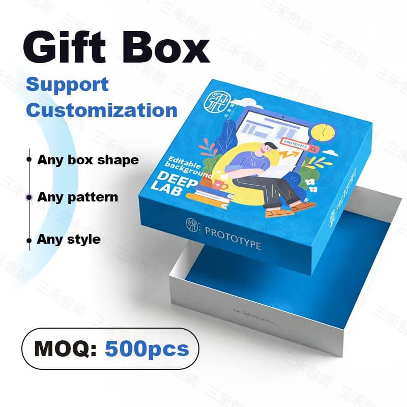 Amazon top-bottom lid paper box custom gift box custom cross-border high-end packaging box custom color box gift box customization