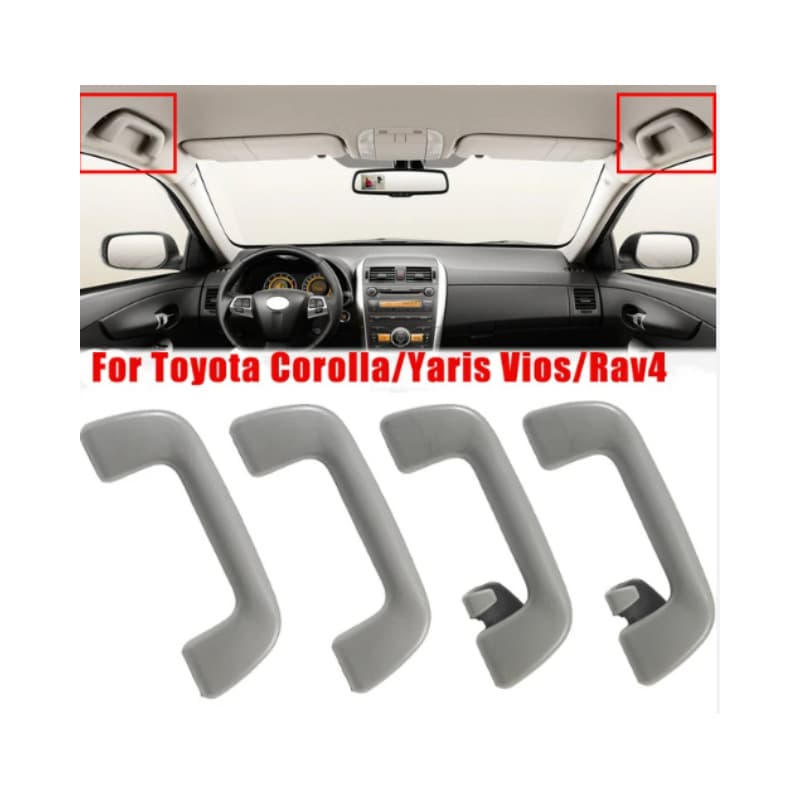 For Toyota Corolla Yaris Car Interior Door Handle Armrest Gray 2008-2017