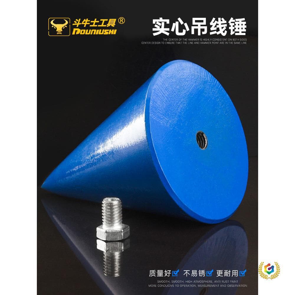 Plumb Bob Lead Weight Line Drop Hammer for Construction Site 10lb 20lb 30lb 50lb Plumb Line Weight Drop