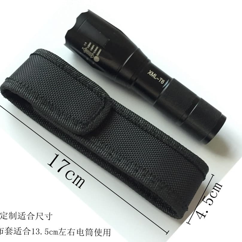 T6 flashlight fabric case 103 cloth bag, universal protective cover for R5 flashlights, factory wholesale, ready stock