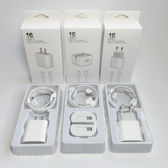 35W PD Fast Charger Kit with Type-C Connector for iPhone 15/16, EU/US Plug