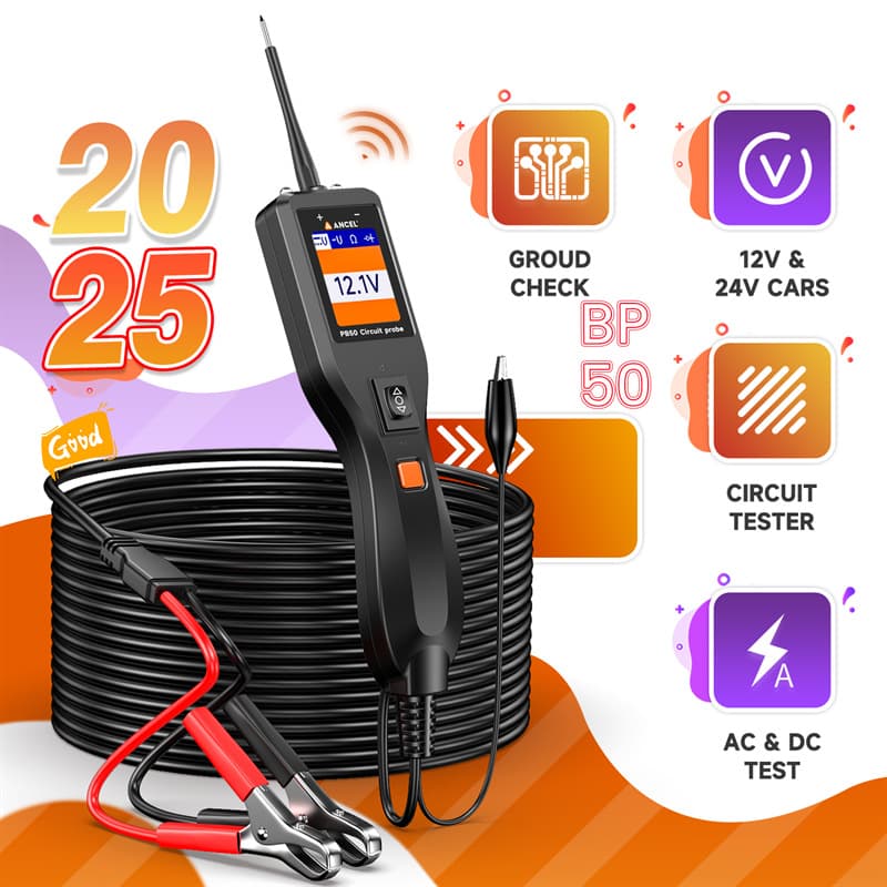 ANCEL PB50 12/24V Automotive Circuit Tester Probe Pen Tester Car Battery Test