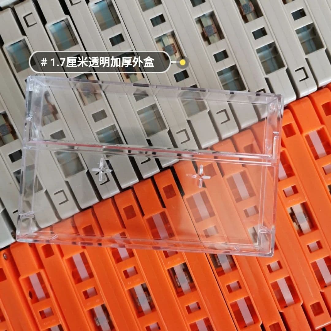 10 brand new transparent tape cases, high-quality hard plastic outer cases for recording tapes, cassette cases.