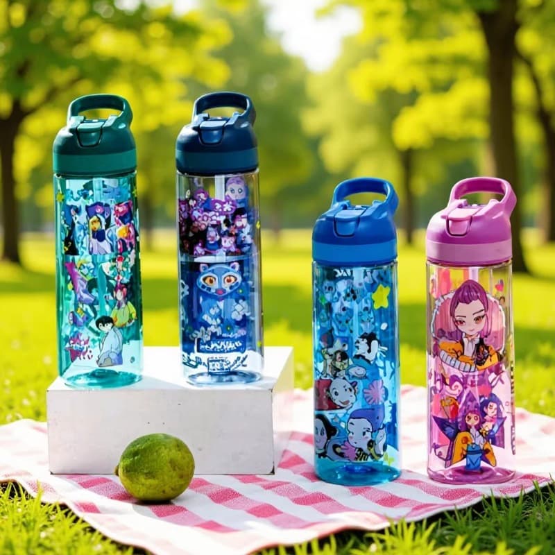 Large Capacity Plastic Water Cup, Stylish Sports Portable Cup, Outdoor Sports Portable Water Bottle