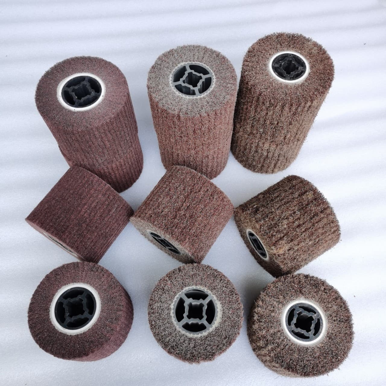 Brushed Wheel Stainless Steel Fiber Brushed Wheel Nylon Polishing Wheel Scouring Pad Hardware Grinding Brushed Wheel