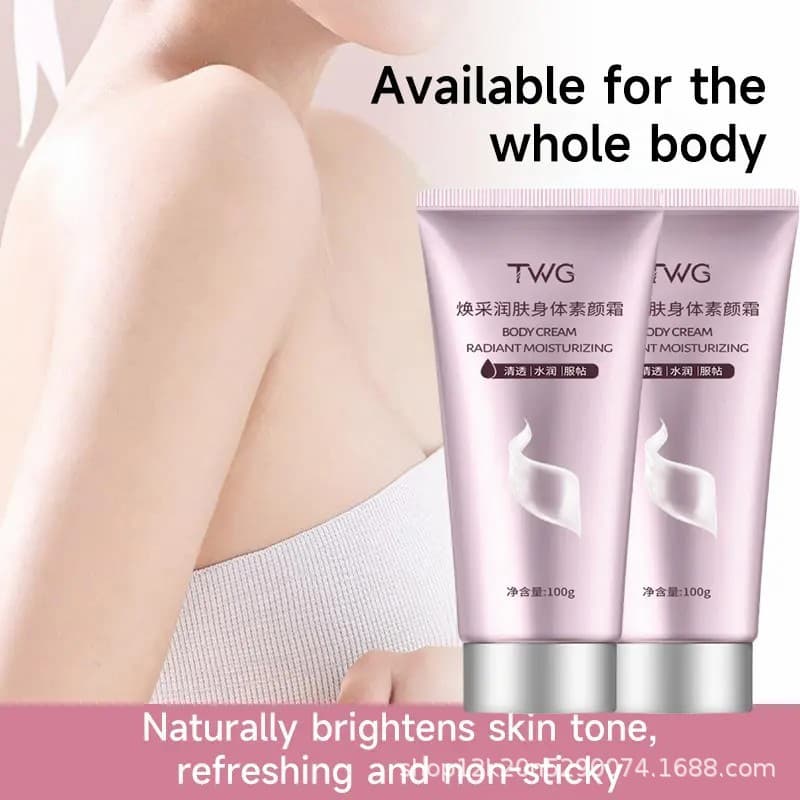Cross-border Hot Selling Brightening Cream TWG Body Makeup Cream Glow Cream Shiny Moisturizing Cream Skincare Lotion 100g