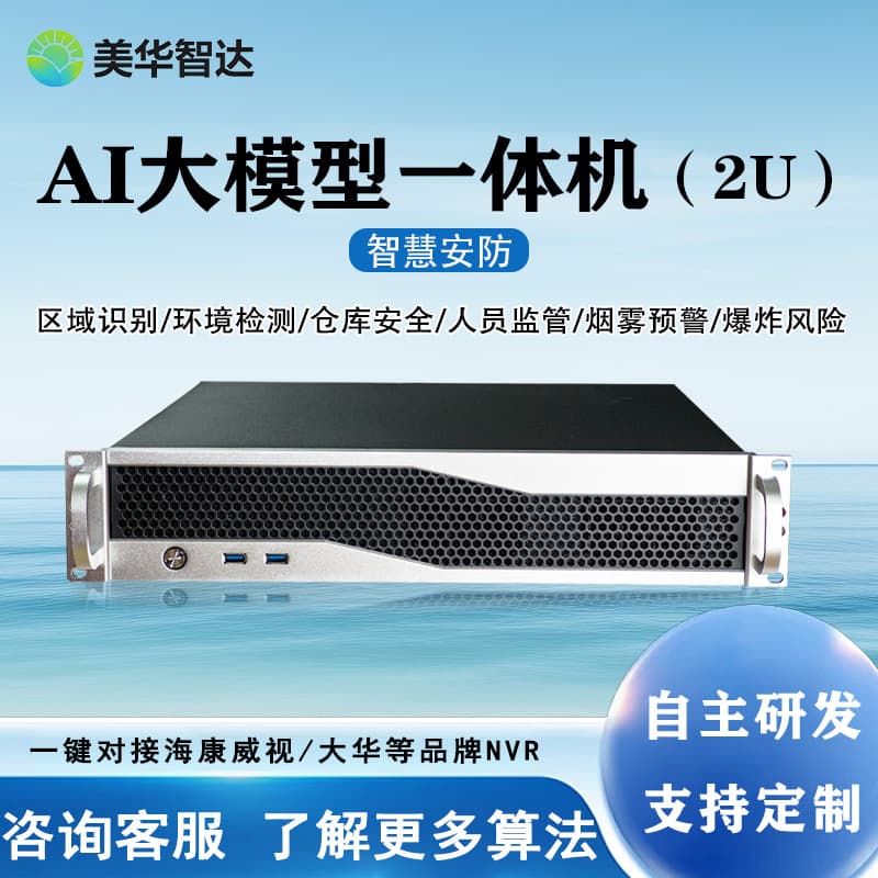 AI Edge Computing Video Analysis Server Security Fire/Smoke Detection Intrusion Face/License Plate Recognition Early Warning Edge Computing Power
