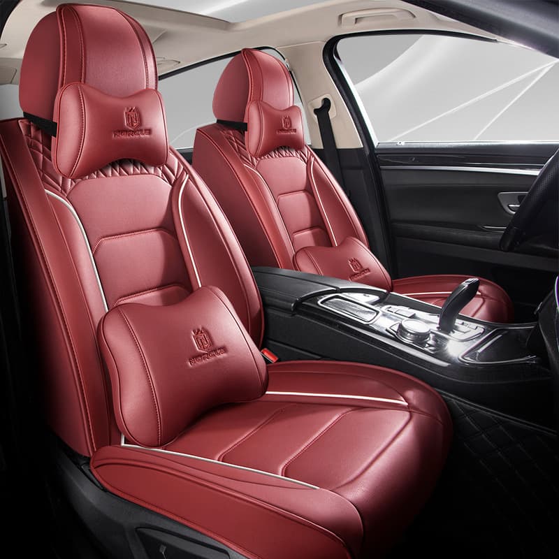 2024 New Car Seat Cover Full Leather Luxury Business Auto Seat Cushion All-Season Universal AliExpress Wholesale
