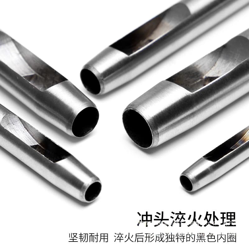 Leather belt punch, leather belt, watch strap hole punch, round punch, DIY leather craft tools wholesale, includes mat and other tools.