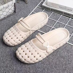 French-style Half Slippers Flat Sandals for Women Summer Outdoor Wear Gentle with Dress Mary Jane Trendy Sandals