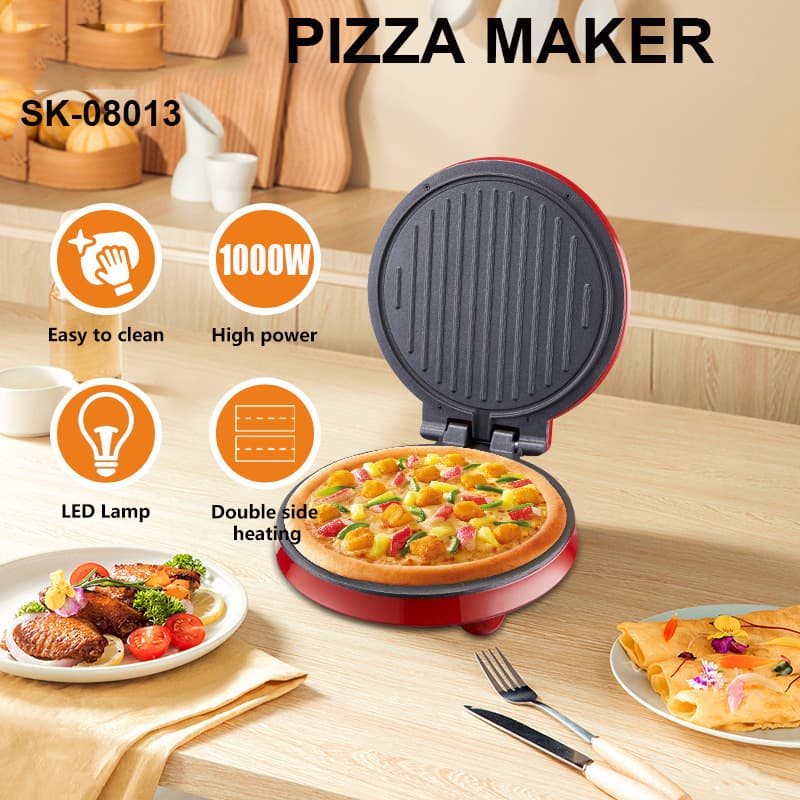 110V cross-border pizza delivery electromechanical pancake pan non-stick heating grill machine sandwich crepe